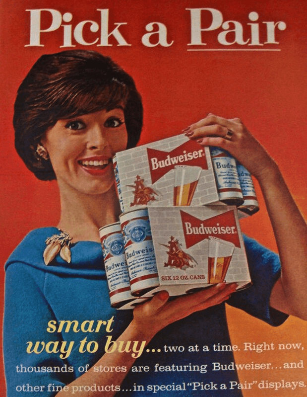 Budweiser "Smart Way to Buy" — 1963 beverage print advertisement