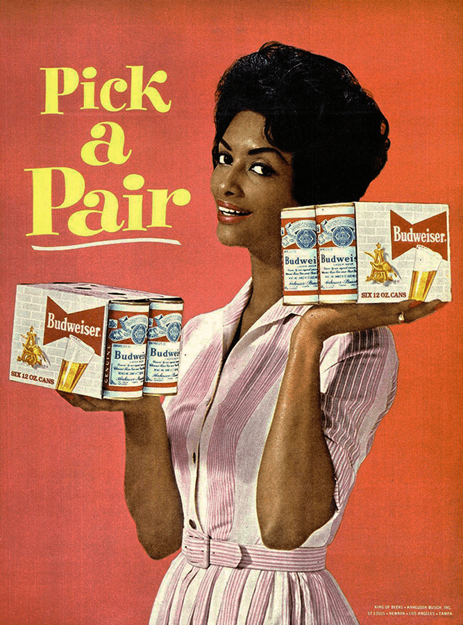 Budweiser "Pick a Pair" — 1962 beverage print advertisement
