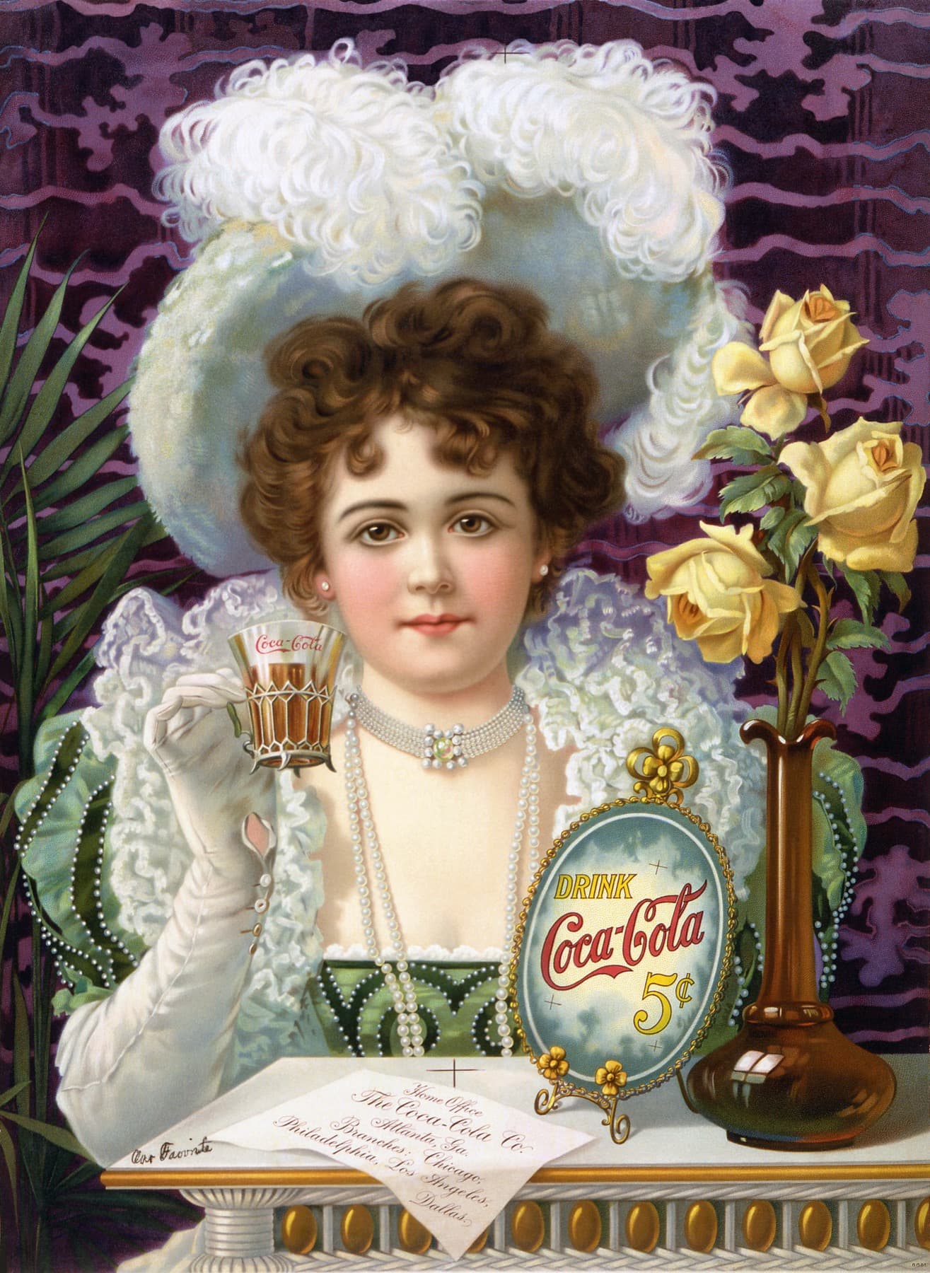 Coca-Cola "Drink Coca-Cola 5 Cents" — 1900 beverage print advertisement