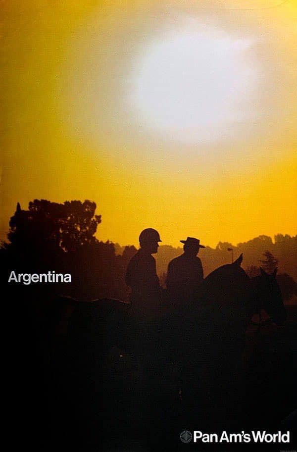 Pan Am "Argentina" — 1972 travel print advertisement