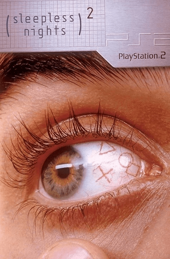 PlayStation "(Sleepless Nights)²" — 2001 electronics print advertisement