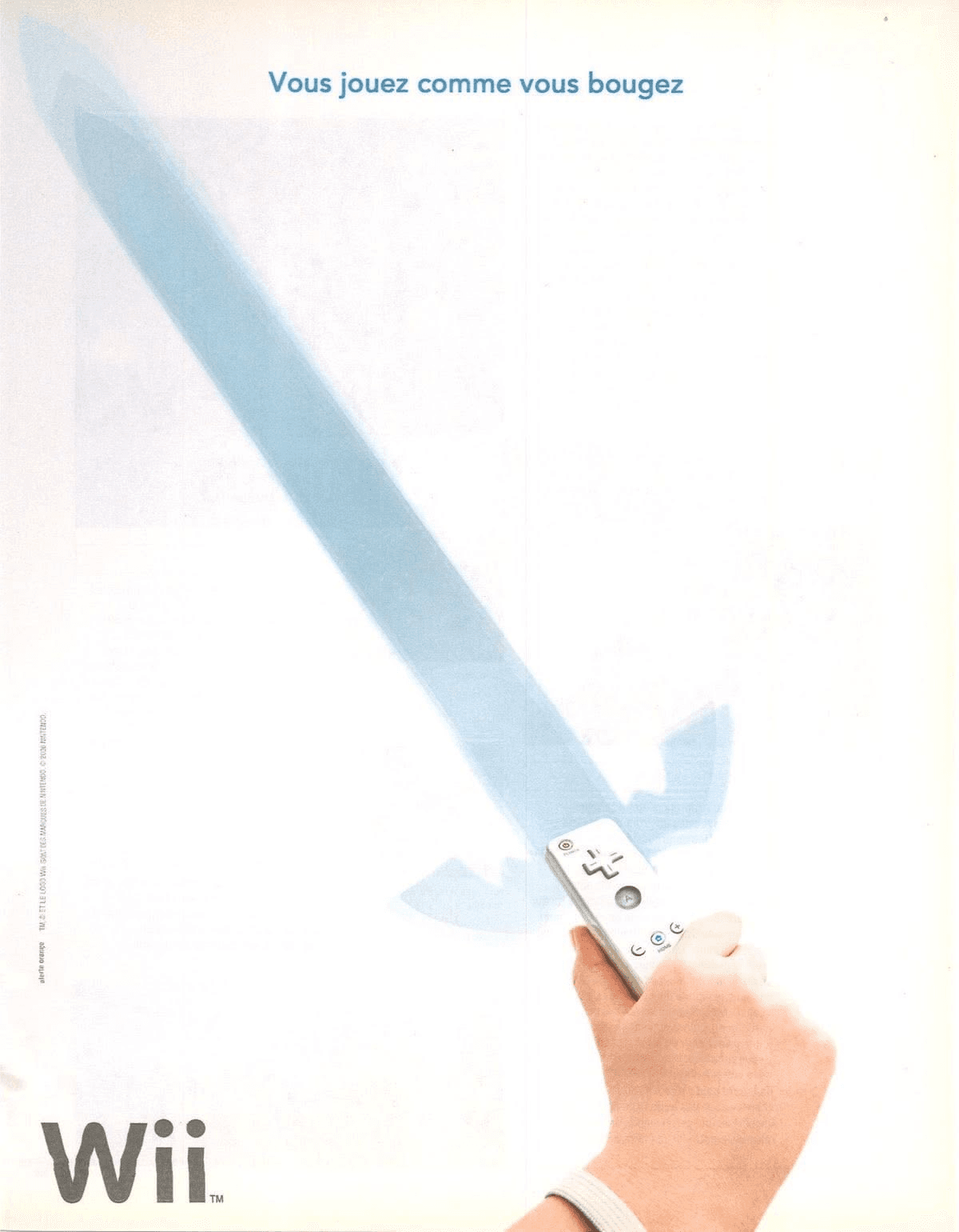 Nintendo "Vous Jouez Comme Vous Bougez" — 2008 electronics print advertisement