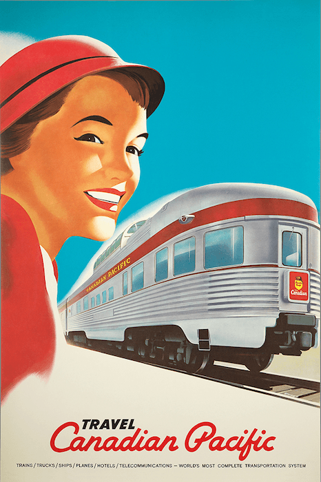 Canadian Pacific "Travel Canadian Pacific" — 1955 travel print advertisement